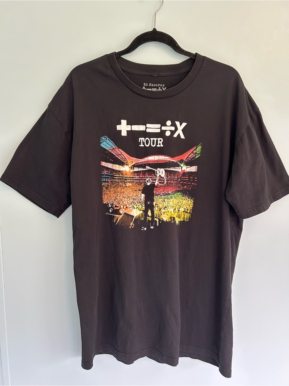 Ed Sheeran Mathematics World Tour Band Concert Tee - Black 2X Cotton t-shirt
